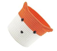 rongweiwang Made of Cotton and Linen Cute Animal - Non-deformable Storage with Large Capacity Exquisite Craft Big Opening Handles