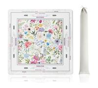 rongweiwang Mahjong Mat Safe Non Slip Grip Beautiful Non Fading Print Prevents Wear Or Curling Made Of Textured Rubber Foam Backing Mahjong Mat With Rules For Table, 1, 80 * 80cm