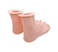rongweiwang Mannequin Feet Manicure Tool For Nail Art Training Practice Essential Training Equipment For Emerging Nail Artists Socks Shoes Display Holder Mannequin Foot Display