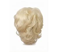 rongweiwang Men Hair Replacement Curly Short Afro,Light gold | Say Goodbye To Itchy Scratchy Wigs Breathable Cap Lets Wear All Day Without Discomfort Or Embarrassment