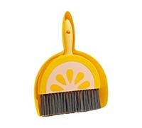 rongweiwang Mini Dustpan And Brush Set Kids Housekeeping Essentials Toddlers Learn Responsibility While Playing Countertops Kids Cleaning Set Housekeeping Play Playhouse, lemon, 23x18cm