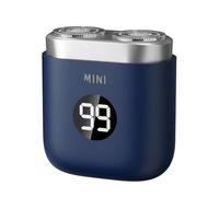 rongweiwang Mini Electric Shaver Gentle And Painless Beard Trimming Can Gently And Painlessly Shave Beard In 360 ° Without Any Dead, blue