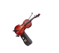 rongweiwang Mini Violin Model Dollhouse Craft Exquisite Decorative Ornaments Tiny Violin Figurine Gifts For Music Lovers Birthdays Mini Decorative Ornaments Decoration Gifts, Brown, 10cm