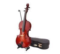 rongweiwang Mini Violin Model Dollhouse Craft Exquisite Decorative Ornaments Tiny Violin Figurine Gifts For Music Lovers Birthdays Mini Decorative Ornaments Decoration Gifts, Brown, 7cm