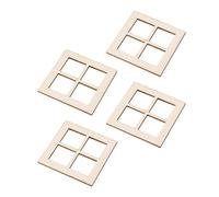 rongweiwang Miniatures Window Frames Adding Aesthetic Value To Dollhouse Furniture And Model Village Miniature Fairy Garden Mini Window Frame Model Dolls Houses Decoration