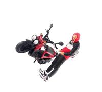 rongweiwang Model Trains Scale Painted Figures Are Accents For Any Model Railroading Enthusiast S Diorama Or For Fire Wheel. Diorama 1/64 Scenario Accessories Doll Toys, Black Red, 2.8-3.0cm