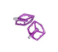 rongweiwang Mountain Bike Pedals Flat Aluminum Red Clipless Stylish Wide Platform Smooth Bearings Efficiently Designed Bike Accessory Adults Bmx Bikes Unicycles Pedals 9/16 Alloy