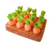 rongweiwang Multi-Functional Dog Carrot Plush Chew Toy Enrichment Puzzle Toys Training Sessions While Creating Moments Of Pure Joy Plucking Radish Plush Toy Carrot Harvest Chew