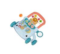 rongweiwang Multifunction Baby Walking Activity Center Encouraging Early Steps with Support and Learning Opportunities During Playtime Push Along Walking Sit and Stand Learning, Blue, 41x33x39cm