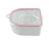 rongweiwang Nail Soaking Bowl User Friendly Double Layer Comfortable Manicure Experience Sturdy And Durable.Snap Button Soak Off Gel Polish Remover Bowl Nail Art Tool