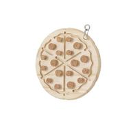 rongweiwang Parrot Block Puzzle Interactive Toy Promotes Bird Intelligence With Multifunctional Chewing Stopper Learning Tool Enjoyable Playtime Bird Puzzle Toy With Hole Parrot Intelligence, Pizza