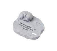 rongweiwang Pet Memorial Stones Reflective Memorial Statue Unique Tribute For Loved Pets Resilient Outdoor Garden Monument Pet Gifts Loss Of Gift Gravestone