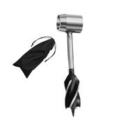 rongweiwang Portable Backpacking Hiking Shelter Building Tent Auger Drill Bit Sharpness Woodworking Adventures Impact Resistant and Wear Resistant Bushcrafting Puncher Wood Peg Dowels Settler Tool