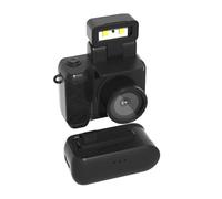 rongweiwang Portable Camera With Screen And 1080p High-definition Picture Automatic Loop Recording ABS Retro Mini Camera Recorder, Comes with a base