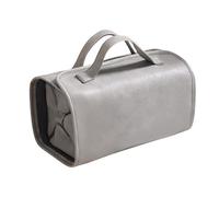 rongweiwang Portable Makeup Bag With Detachable Small Pockets Waterproof And Durable Without Taking Up Too Much Space PU Storage Bag, grey