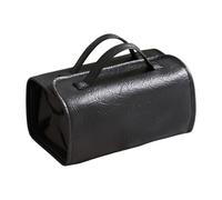 rongweiwang Portable Makeup Bag With Detachable Small Pockets Waterproof And Durable Without Taking Up Too Much Space PU Storage Bag, black