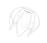 rongweiwang Practical Metal Lampshade Pendant Light Shade Ceiling Light Suitable For Modern Decoration Easy To Install Everyday Solutions Metal Wire Bulbs Cage Cover Iron Modern, White, flower