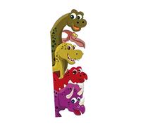 rongweiwang Premium PVC Cartoon Dinosaurs Wall Decal Colorful Dinosaur Waterproof Wall Sticker Kit Dinosaurs Behind Door Decal Decor with Colorful Cartoon Especially Designed, Right, 30x90cm