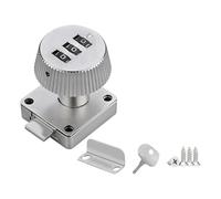 rongweiwang Privacy Protection with Zinc-Alloy Combination Lock Cabinet Lock Keyless Drawer File Cabinet Mechanical Lock Cam Locks, Silver