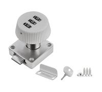 rongweiwang Privacy Protection with Zinc-Alloy Combination Lock Cabinet Lock Keyless Drawer File Cabinet Mechanical Lock Cam Locks, White