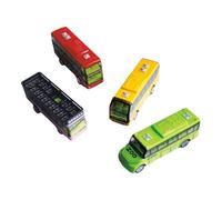 rongweiwang Pull Back Long Bus Model DieCast Metal Toys Bus Enhancing Creative Play Through Role-Playing Passenger And Driver Experiences Friction Powered Cars Kids DieCast Metal Car Toy