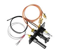 rongweiwang Quick Fix Propane Natural Gases Pilot Assembly Easy Installation Thermocouple Thermopile Replacement Made Metal Propane Gases 3 Way Pilot Assembly with Nozzle