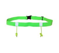 rongweiwang Running Triathlon Cycling Number Belt Enhanced Comfort Reflective Tape Running Bib Holder Fit for Waist Sizes 72cm to 92cm Bib Holder Race Belt Triathlon Waist, Green, 25x920mm