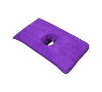 rongweiwang Salon Massage Table Towel with Edge and Absorbent Towel Bed Head Curtain Pad Cover Comfort Size is 40cmx80cm. Package Contains Perforated Face Hole Face Pillow with Hole