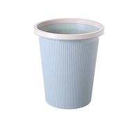 rongweiwang Say Goodbye To Clutter Waste Bin - Beautiful And Sturdy ABS Storage Basket Storage Bucket Paper Basket Waste Basket, Nordic Blue, 27 * 31 * 19cm