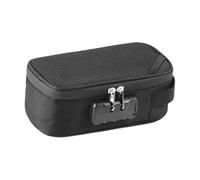 rongweiwang Secure Smell Proof Bag with Heavy Duty and Odor Resistant Zipper for Organized Storage On Go Travel Storage Bag is Designed to Withstand Daily Measures, Black, 21x11x8cm