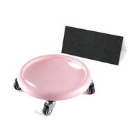 rongweiwang Silent Scroll Wheel With Elbow Support Sliding Discs For Exercise Promoting Core Strength And Stability Abdominal Exercises Wheel Ab, pink
