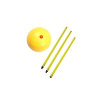 rongweiwang Soccer Training Markers Convenient Training Equipment With Detachable Water Base Suitable For Various Outdoor Soccer Cones Sports For Outdoor Activity , Yellow , 1.5M