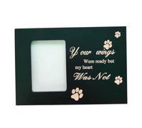rongweiwang Solid Wood Pet Urn Safe Storage For Furry Friend S Ashes As Well As Unique Carved Text And Paw Print. Very Suitable, black 16 * 11 * 11cm