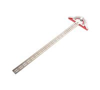 rongweiwang Stainless Steel Woodworking Edge Ruler With Readable Scales Is Essential Tool For Woodworkers Mechanics And Hobbyists T Type Woodworking Edge Ruler Measuring Scriber, 20 inch