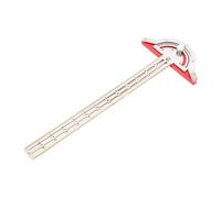 rongweiwang Stainless Steel Woodworking Edge Ruler With Readable Scales Is Essential Tool For Woodworkers Mechanics And Hobbyists T Type Woodworking Edge Ruler Measuring Scriber, 15 inch