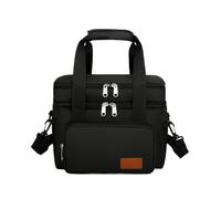 rongweiwang Stay Fresh and Stylish with Insulated Lunch Bag Picnics and Office Lunches Easy to Clean Cloth Insulated Bag Thermal, Black