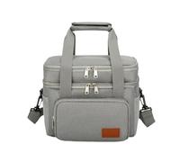 rongweiwang Stay Fresh and Stylish with Insulated Lunch Bag Picnics and Office Lunches Easy to Clean Cloth Insulated Bag Thermal, Gray