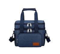 rongweiwang Stay Fresh and Stylish with Insulated Lunch Bag Picnics and Office Lunches Easy to Clean Cloth Insulated Bag Thermal, Blue