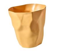 rongweiwang Stylish Narrow Garbage Container Bin Bedroom Features Irregular Efficient Space Management Stylish Garbage Can Is Suitable For Various Settings Including Kitchens, yellow, 26x27x16cm