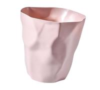 rongweiwang Stylish Narrow Garbage Container Bin Bedroom Features Irregular Efficient Space Management Stylish Garbage Can Is Suitable For Various Settings Including Kitchens, pink, 26x27x16cm