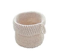 rongweiwang Stylish Woven Knitted Rope Round Storage Baskets For Organization Roberts Round Storage Clay Roberts Round Office, beige