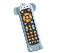 rongweiwang Teething Chew Toys Remote Control Learning Machine Baby Toys Enhancing Cognitive Skills and Early Development Kid Electric Controller Learning Machine, White Monkey Case, 17x5x2cm