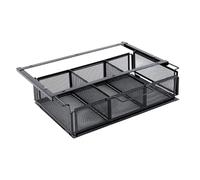 rongweiwang Under Desk Drawer Basket Sliding Organizer Easy Installation for Home Office Kitchen Desktop Storage Jewelry Hanging Pullout Drawer Basket Invisible Container