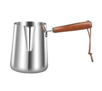 rongweiwang Unique Turkish Warmer Milk Warmer Pot Foaming Jugs for Mastering Latte Art At Home Or in Professional Coffee Shop Milk Frothing Making Coffee Tea Melting Chocolate, 350ml