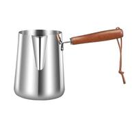 rongweiwang Unique Turkish Warmer Milk Warmer Pot Foaming Jugs for Mastering Latte Art At Home Or in Professional Coffee Shop Milk Frothing Making Coffee Tea Melting Chocolate, 600ml