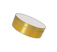 rongweiwang USB Powered Electric Rotating Display Stand Stylish Mirrors Turntable Jewelry Holder, Gold
