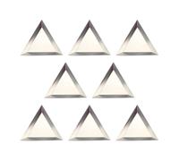 rongweiwang Versatile Bead Sorting Trays Jewelry Crafts And Nail Art Storage Solutions Or Nail Art Accessories. Each Package Comes With 8 Aluminum Triangle Trays Triangular Bead Tray