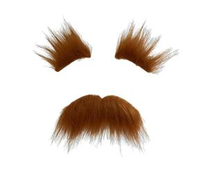 rongweiwang Vivid Fake Eyebrows Beard Humorous Costume Essential Any Festival Where Dressing Up Is Celebrated Effectively Attracting People Attention. Eyebrows 6cmx2.5cm/2.36inch X