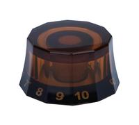 rongweiwang Volume Control Knobs Potentiometer Knobs Electric Guitars Bass Knob Easy Installation For All Performance Scenarios Electric Guitar Bass Speed Control Volume, Light Brown, 25.08mm