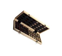 rongweiwang Wood Chess Set Features Sturdy Construction And Elegant Look Social Events And Family Time School Or While Traveling. Made Wood Portable Pocket Chess Board Educational Game